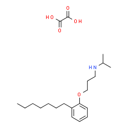 ChemSpider 2D Image | 3-(2-Heptylphenoxy)-N-isopropyl-1-propanamine ethanedioate (1:1) | C21H35NO5
