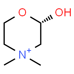 ChemSpider 2D Image | (2S)-2-Hydroxy-4,4-dimethylmorpholin-4-ium | C6H14NO2