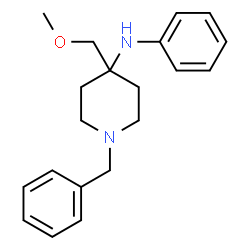 ChemSpider 2D Image | 1-Benzyl-4-(methoxymethyl)-N-phenyl-4-piperidinamine | C20H26N2O