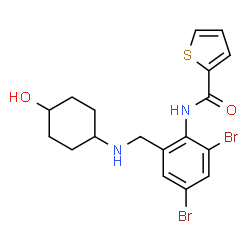 ChemSpider 2D Image | neltenexine | C18H20Br2N2O2S
