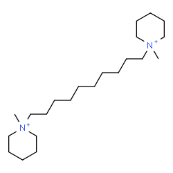 ChemSpider 2D Image | 1,1'-(1,10-Decanediyl)bis(1-methylpiperidinium) | C22H46N2