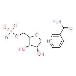 ChemSpider 2D Image | 3-Carbamoyl-1-[(4xi)-5-O-phosphonato-D-erythro-pentofuranosyl]pyridinium | C11H14N2O8P