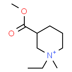 ChemSpider 2D Image | 1-Ethyl-3-(methoxycarbonyl)-1-methylpiperidinium | C10H20NO2
