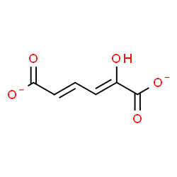ChemSpider 2D Image | (2Z,4E)-2-hydroxymuconate(2-) | C6H4O5