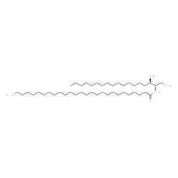ChemSpider 2D Image | N-[(2S,3R)-1,3-Dihydroxy-2-octadecanyl]-26-hydroxyhexacosanamide | C44H89NO4
