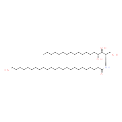 ChemSpider 2D Image | 24-Hydroxy-N-[(2S,3S,4R)-1,3,4-trihydroxy-2-octadecanyl]tetracosanamide | C42H85NO5