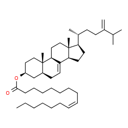ChemSpider 2D Image | (3beta,5alpha)-Ergosta-7,24(28)-dien-3-yl (9Z)-9-hexadecenoate | C44H74O2