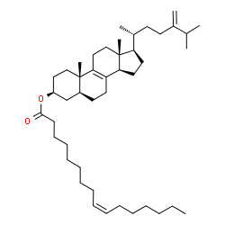 ChemSpider 2D Image | (3beta,5alpha)-Ergosta-8,24(28)-dien-3-yl (9Z)-9-hexadecenoate | C44H74O2