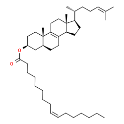 ChemSpider 2D Image | (3beta,5alpha)-Cholesta-8,24-dien-3-yl (9Z)-9-hexadecenoate | C43H72O2