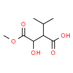 ChemSpider 2D Image | 3-Hydroxy-2-isopropyl-4-methoxy-4-oxobutanoic acid | C8H14O5