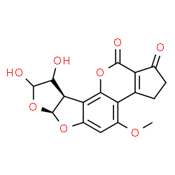 ChemSpider 2D Image | aflatoxin B1 8,9-dihydrodiol | C17H14O8