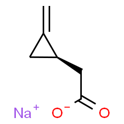 ChemSpider 2D Image | Sodium [(1R)-2-methylenecyclopropyl]acetate | C6H7NaO2