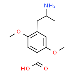 ChemSpider 2D Image | 4-(2-Aminopropyl)-2,5-dimethoxybenzoic acid | C12H17NO4