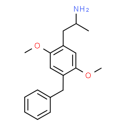 ChemSpider 2D Image | 1-(4-Benzyl-2,5-dimethoxyphenyl)-2-propanamine | C18H23NO2