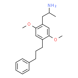 ChemSpider 2D Image | 1-[2,5-Dimethoxy-4-(3-phenylpropyl)phenyl]-2-propanamine | C20H27NO2