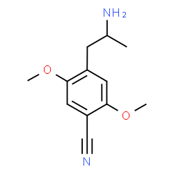 ChemSpider 2D Image | 4-(2-Aminopropyl)-2,5-dimethoxybenzonitrile | C12H16N2O2