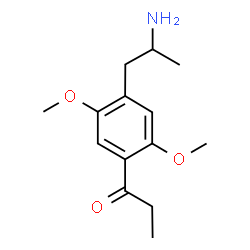 ChemSpider 2D Image | 1-[4-(2-Aminopropyl)-2,5-dimethoxyphenyl]-1-propanone | C14H21NO3