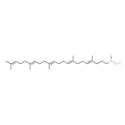 ChemSpider 2D Image | (4E,8E,12E,16E)-N-Hydroxy-N,4,8,13,17,21-hexamethyl-4,8,12,16,20-docosapentaen-1-amine | C28H49NO