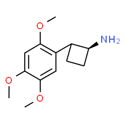 ChemSpider 2D Image | (1S)-2-(2,4,5-Trimethoxyphenyl)cyclobutanamine | C13H19NO3