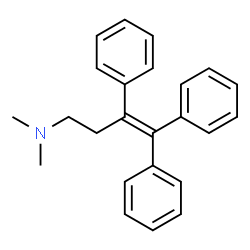 ChemSpider 2D Image | N,N-Dimethyl-3,4,4-triphenyl-3-buten-1-amine | C24H25N