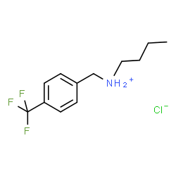 ChemSpider 2D Image | N-[4-(Trifluoromethyl)benzyl]-1-butanaminium chloride | C12H17ClF3N