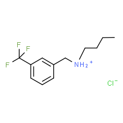 ChemSpider 2D Image | N-[3-(Trifluoromethyl)benzyl]-1-butanaminium chloride | C12H17ClF3N