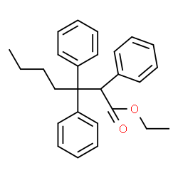 ChemSpider 2D Image | Ethyl 2,3,3-triphenylheptanoate | C27H30O2