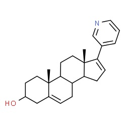 ChemSpider 2D Image | (8xi,9xi,14xi)-17-(3-Pyridinyl)androsta-5,16-dien-3-ol | C24H31NO