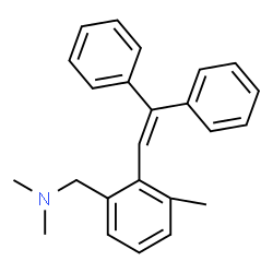 ChemSpider 2D Image | 1-[2-(2,2-Diphenylvinyl)-3-methylphenyl]-N,N-dimethylmethanamine | C24H25N