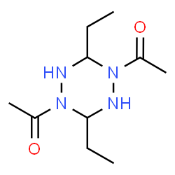 ChemSpider 2D Image | 1,1'-(3,6-Diethyl-1,2,4,5-tetrazinane-1,4-diyl)diethanone | C10H20N4O2