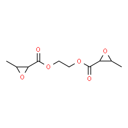 ChemSpider 2D Image | 1,2-Ethanediyl bis(3-methyl-2-oxiranecarboxylate) | C10H14O6