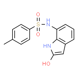 ChemSpider 2D Image | N-(2-Hydroxy-1H-indol-7-yl)-4-methylbenzenesulfonamide | C15H14N2O3S