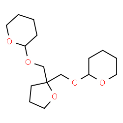 ChemSpider 2D Image | 2,2'-[Tetrahydrofuran-2,2-diylbis(methyleneoxy)]bis(tetrahydro-2H-pyran) | C16H28O5
