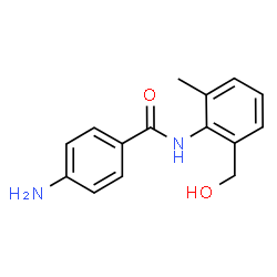 ChemSpider 2D Image | 4-Amino-N-[2-(hydroxymethyl)-6-methylphenyl]benzamide | C15H16N2O2