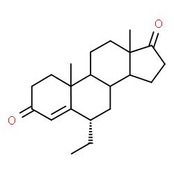 ChemSpider 2D Image | (6alpha)-6-Ethylandrost-4-ene-3,17-dione | C21H30O2