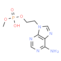 ChemSpider 2D Image | 2-(6-Amino-9H-purin-9-yl)ethyl methyl hydrogen phosphate | C8H12N5O4P