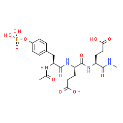 ChemSpider 2D Image | N-Acetyl-O-phosphono-L-tyrosyl-L-alpha-glutamyl-N-methyl-L-alpha-glutamine | C22H31N4O12P