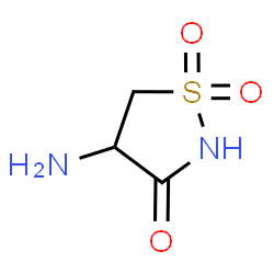 ChemSpider 2D Image | 4-Amino-1,2-thiazolidin-3-one 1,1-dioxide | C3H6N2O3S