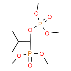 ChemSpider 2D Image | Dimethyl {1-[(dimethoxyphosphoryl)oxy]-2-methylpropyl}phosphonate | C8H20O7P2