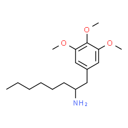 ChemSpider 2D Image | 1-(3,4,5-Trimethoxyphenyl)-2-octanamine | C17H29NO3