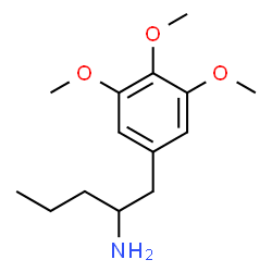 ChemSpider 2D Image | 1-(3,4,5-Trimethoxyphenyl)-2-pentanamine | C14H23NO3