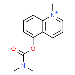 ChemSpider 2D Image | 5-[(Dimethylcarbamoyl)oxy]-1-methylquinolinium | C13H15N2O2