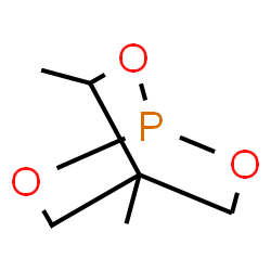 ChemSpider 2D Image | 3,4-Dimethyl-2,6,7-trioxa-1-phosphabicyclo[2.2.2]octane | C6H11O3P