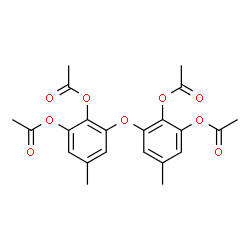 ChemSpider 2D Image | Oxybis-5-methylbenzene-3,1,2-triyl tetraacetate | C22H22O9