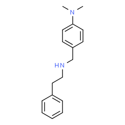 ChemSpider 2D Image | Dimethyl-[4-(phenethylamino-methyl)-phenyl]-amine | C17H22N2