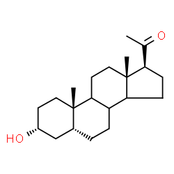ChemSpider 2D Image | (3alpha,5beta,8xi,9xi,14xi)-3-Hydroxypregnan-20-one | C21H34O2