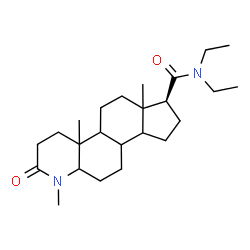 ChemSpider 2D Image | (7S)-N,N-Diethyl-1,4a,6a-trimethyl-2-oxohexadecahydro-1H-indeno[5,4-f]quinoline-7-carboxamide | C24H40N2O2
