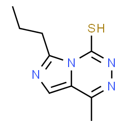 ChemSpider 2D Image | 1-Methyl-6-propylimidazo[1,5-d][1,2,4]triazine-4(3H)-thione | C9H12N4S