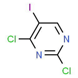 ChemSpider 2D Image | 2,4-Dichloro-5-iodopyrimidine | C4HCl2IN2