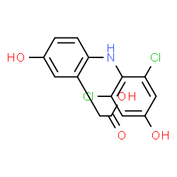 ChemSpider 2D Image | 4',5-Dihydroxydiclofenac | C14H11Cl2NO4